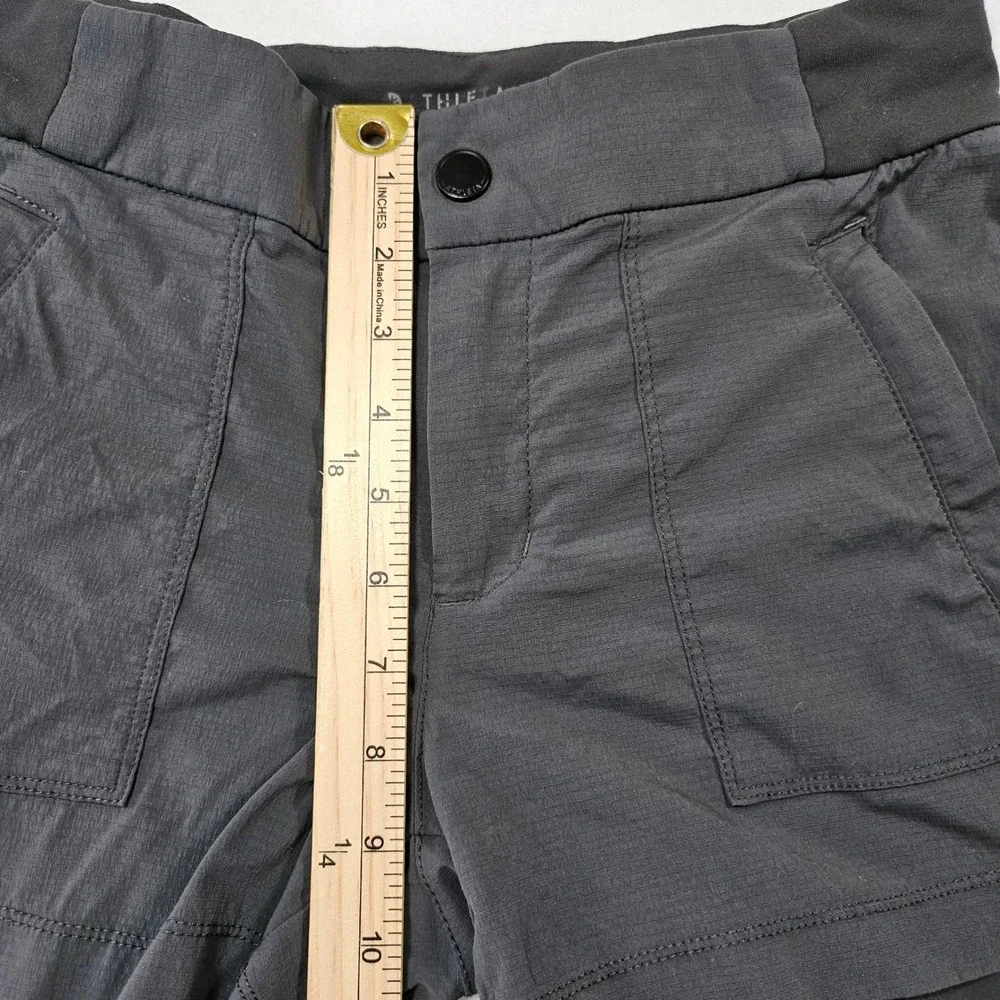 Athleta Trekkie North Shorts Gray Hiking Trekking Outdoor Women Size 2 Gorpcore - Picture 6 of 10